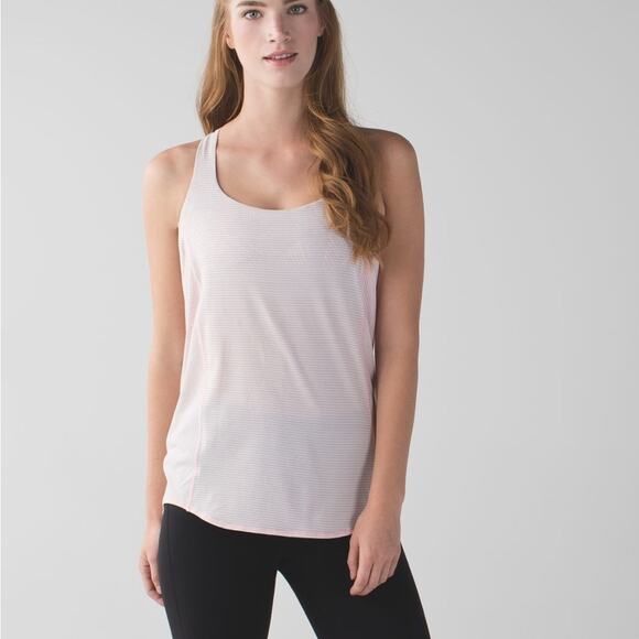 Lululemon Wild Tank Strappy 2-in-1 Bra Tank Blush Quartz Size 6 - Picture 2 of 8